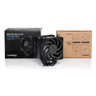 NOCTUA CPU-hűtő NH-U12A chromax.black, LGA1851, AM4