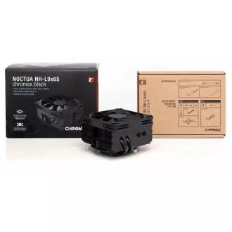 NOCTUA CPU-hűtő NH-L9x65, alacsony profil, 92mm, LGA1851, LGA1700, AM5, fekete, fekete