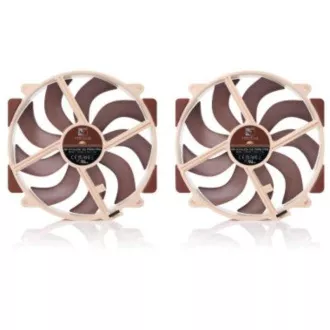 NOCTUA ventilátor NF-A14x25r-G2-PWM-Sx2-PP, 2x 140mm, barna