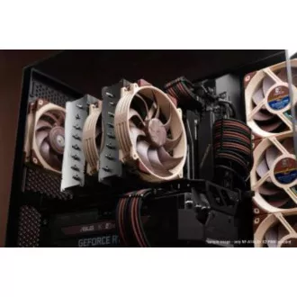 NOCTUA ventilátor NF-A14x25r-G2-PWM-Sx2-PP, 2x 140mm, barna