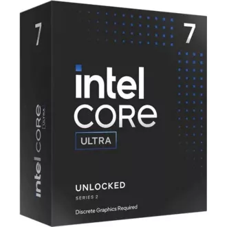 CPU INTEL Core Ultra 7 - 265KF, akár 5,5 GHz, 30 MB L3, LGA1851, BOX (hűtőborda nélkül)