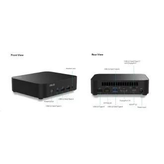 ASUS NUC 14 Essential RNUC14MNK2500002/N250 processzor/DDR5-4800 SODIMM/USB-A, C/M.2 2280/Wi-Fi/LAN/EU tápkábel