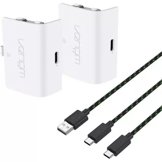 VENOM VS2872 Xbox Series S/X & One White Twin Battery Pack   3 méteres kábel