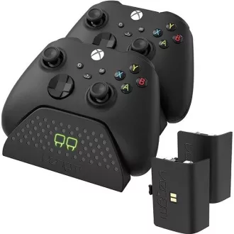 VENOM VS2881 Xbox Series S/X & One fekete dupla dokkolóállomás   2 akkumulátor