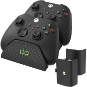 VENOM VS2881 Xbox Series S/X & One fekete dupla dokkolóállomás   2 akkumulátor