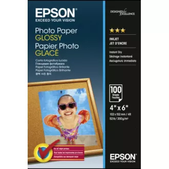 EPSON Fényes fotópapír 10x15cm 100 lap