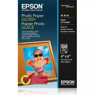EPSON Fényes fotópapír 10x15cm 100 lap