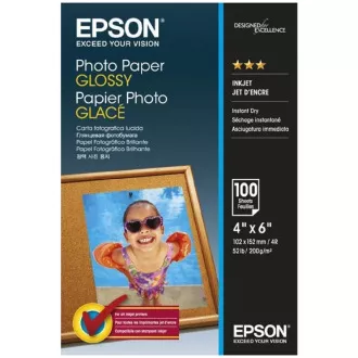 EPSON Fényes fotópapír 10x15cm 100 lap