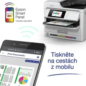 EPSON nyomtató tinta WorkForce WF-C5890DWF, 4in1, A4, 25 oldal/perc, USB, LAN, Wi-Fi (Direct)