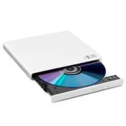 HITACHI LG - külső DVD-W/CD-RW/DVD±R/±RW/RAM meghajtó GP57EW40, Slim, fehér, doboz SW - Használt