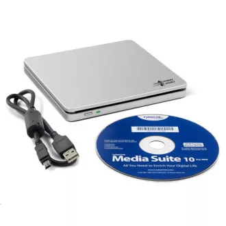 HITACHI LG - Külső DVD-W/CD-RW/DVD±R/±RW/RAM/M-DISC GP70NS50, Blade Ultra Slim, ezüst, doboz SW HITACHI LG - Külső DVD-W/CD-RW/DVD±R/±RW/RAM/M-DISC GP70NS50, Blade Ultra Slim, ezüst, doboz SW