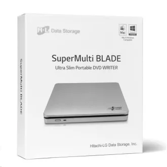 HITACHI LG - Külső DVD-W/CD-RW/DVD±R/±RW/RAM/M-DISC GP70NS50, Blade Ultra Slim, ezüst, doboz SW HITACHI LG - Külső DVD-W/CD-RW/DVD±R/±RW/RAM/M-DISC GP70NS50, Blade Ultra Slim, ezüst, doboz SW