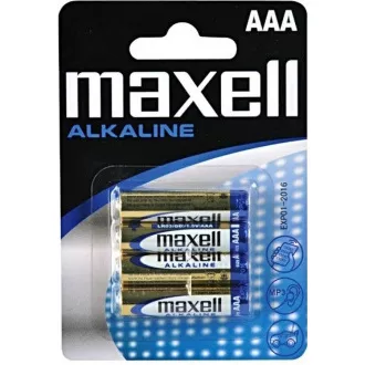AVACOM nem újratölthető AAA Maxell Alkaline elemek 4db Blister