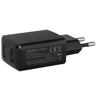 AVACOM HomeNOW 2 hálózati töltő 5V 3, 4A 17W, két USB-A kimenettel
