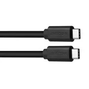 AVACOM USB Type-C és USB Type-C közötti adat- és töltőkábel, 40cm, fekete