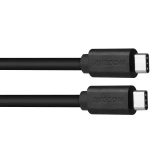 AVACOM USB Type-C és USB Type-C közötti adat- és töltőkábel, 40cm, fekete