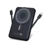 CONNECT IT Powerbank TravelCharge, MagSafe, 10000mAh, USB-C, Lightning, Szürke
