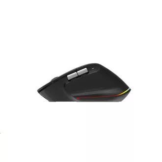 ACER vezeték nélküli egér Easy Fit egér, ergonomikus, 4000dpi, 6 gomb, RGB, 10 m hatótávolság, USB-C, BT, fekete