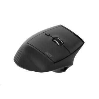 ACER vezeték nélküli Smart Fit függőleges egér, 8000 dpi, 10 gomb, RGB, 10 m hatótávolság, BT, USB, 120 óra akkumulátor-üzemidő, Fekete