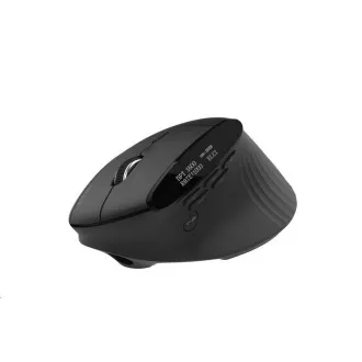 ACER vezeték nélküli Smart Fit függőleges egér, 8000 dpi, 10 gomb, RGB, 10 m hatótávolság, BT, USB, 120 óra akkumulátor-üzemidő, Fekete