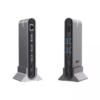 ACER 15in1 USB Type-C univerzális mini dokkoló: Host interfész: USB-C, 2x USB-A 2.0, 1x USB-A 3.2 Gen2, 1x USB-A 3.2 Gen1, 1x USB-A 3.2 Gen1, 1