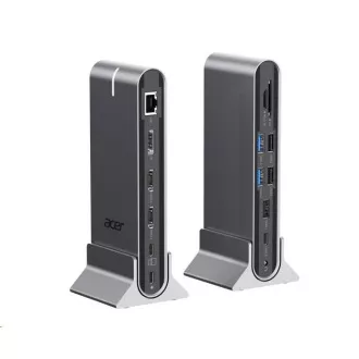 ACER 15in1 USB Type-C univerzális mini dokkoló: Host interfész: USB-C, 2x USB-A 2.0, 1x USB-A 3.2 Gen2, 1x USB-A 3.2 Gen1, 1x USB-A 3.2 Gen1, 1