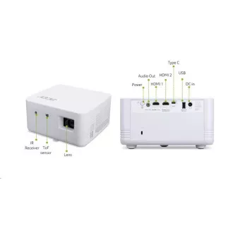 ACER projektor PD1810ic DLP 4K2K 1000 Lm 50, 000:1 EMEA 2.4Kg hordtáska EURO tápegység HDMI kábel
