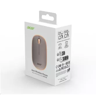 ACER egér Vezeték nélküli buborékos egér, RF2.4G, 1600 dpi, bézs színű