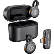 Hollyland LARK M2S Duo vezeték nélküli lavalier mikrofon USB-C csatlakozóval (Duo, űrszürke)