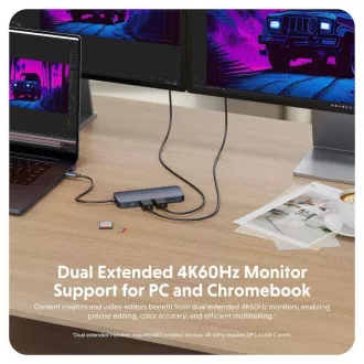Hyper® EcoSmart™ Gen.2 Dual HDMI USB-C 11-in-1 hub 140W PD 3.1 Pass-thru 140W Hyper® EcoSmart™ Gen.2 Dual HDMI USB-C 11-in-1 hub 140W PD 3.1 Pass-thru 140W