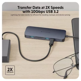 Hyper® EcoSmart™ Gen.2 Dual HDMI USB-C 11-in-1 hub 140W PD 3.1 Pass-thru 140W Hyper® EcoSmart™ Gen.2 Dual HDMI USB-C 11-in-1 hub 140W PD 3.1 Pass-thru 140W