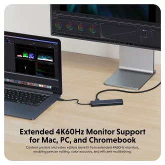 Hyper® EcoSmart™ Gen.2 USB-C 7 az 1-ben hub 100W PD Pass-thru Hyper® EcoSmart™ Gen.2 USB-C 7 az 1-ben hub 100W PD Pass-thru