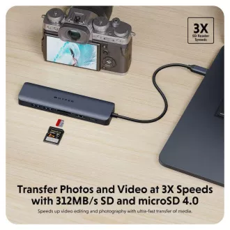 Hyper® EcoSmart™ Gen.2 USB-C 7 az 1-ben hub 100W PD Pass-thru Hyper® EcoSmart™ Gen.2 USB-C 7 az 1-ben hub 100W PD Pass-thru