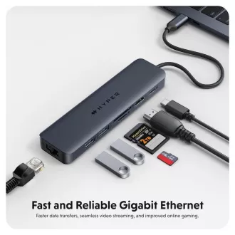 Hyper® EcoSmart™ Gen.2 USB-C 7 az 1-ben hub 100W PD Pass-thru Hyper® EcoSmart™ Gen.2 USB-C 7 az 1-ben hub 100W PD Pass-thru