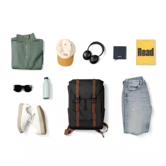 Thisc VintPack - TA1 Laptop hátizsák, fekete Thisc VintPack - TA1 Laptop hátizsák, fekete