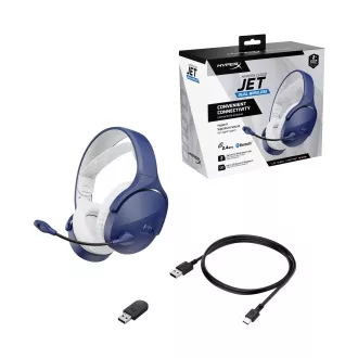 HyperX Cloud Jet Dual vezeték nélküli játékfejhallgató, kék