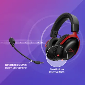 HyperX Cloud III S vezeték nélküli fehér játékfejhallgató