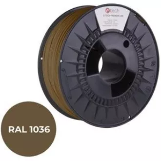 C-TECH PREMIUM LINE nyomdafonal (filament), PLA, gyöngyház arany, RAL1036, 1, 75mm, 1kg