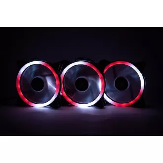 1stCOOL KIT AURA EVO CRYSTAL ARGB 3x Crystal White ventilátor   ARGB Nano kontroller