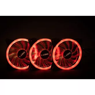 1stCOOL KIT AURA EVO CRYSTAL ARGB 3x Crystal White ventilátor   ARGB Nano kontroller