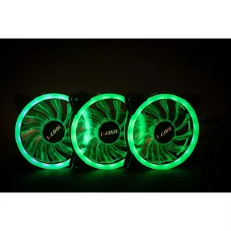 1stCOOL KIT AURA EVO CRYSTAL ARGB 3x Crystal White ventilátor   ARGB Nano kontroller