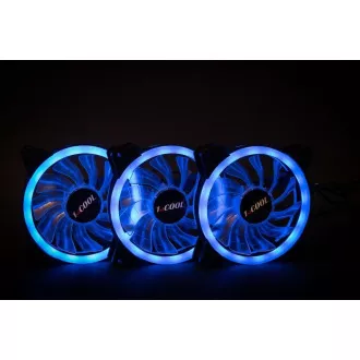 1stCOOL KIT AURA EVO CRYSTAL ARGB 3x Crystal White ventilátor   ARGB Nano kontroller