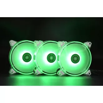 1stCOOL KIT AURA EVO CRYSTAL ARGB 3x Crystal White ventilátor   ARGB Nano kontroller