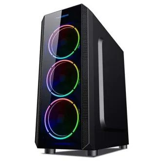 VeinX tok Mars MAR01A Mid Tower, tápegység nélkül, 3xUSB, átlátszó oldalfal, 4xARGB ventilátor 120mm, fekete - Felbontott VeinX tok Mars MAR01A Mid Tower, tápegység nélkül, 3xUSB, átlátszó oldalfal, 4xARGB ventilátor 120mm, fekete - Felbontott