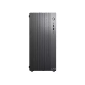 1stCOOL tok GAMER 4, Mid tower, AU, USB 3.0, USB-C, 2x120mm, átlátszó oldallap, tápegység nélkül, fekete, fekete