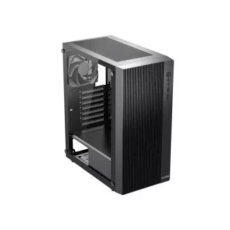 1stCOOL tok GAMER 4, Mid tower, AU, USB 3.0, USB-C, 2x120mm, átlátszó oldallap, tápegység nélkül, fekete, fekete