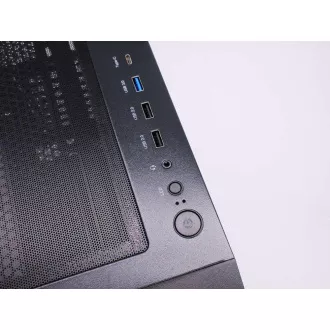 1stCOOL GAMER 5, Mid tower, AU, USB 3.0, USB-C, tápegység nélkül, fekete