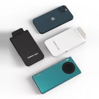 1stCOOL QI vezeték nélküli töltő H18, összecsukható állvány, USB-C, fehér