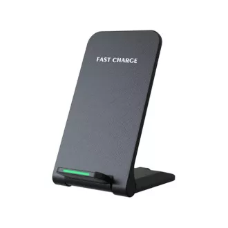 1stCOOL vezeték nélküli QI töltő H18, összecsukható állvány, USB-C, fekete 1stCOOL vezeték nélküli QI töltő H18, összecsukható állvány, USB-C, fekete