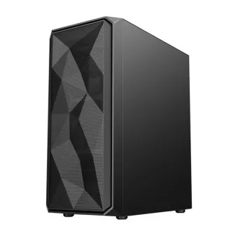VeinX tok ME19A Mid Tower, tápegység nélkül, 1x USB3.0, 1x USB2.0, 4x 120mm ARGB ventilátor, 1x ARGB vezérlő, fekete színű